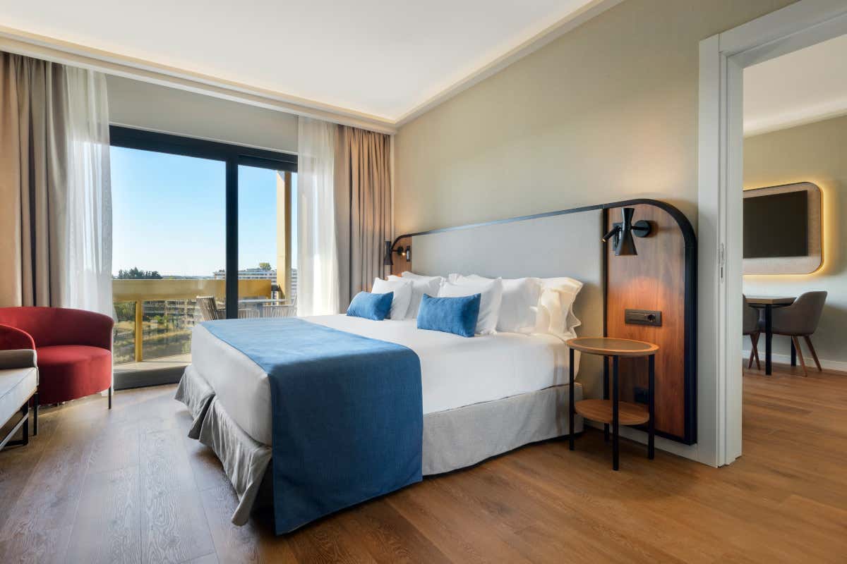 Una delle camere del Barceló Roma