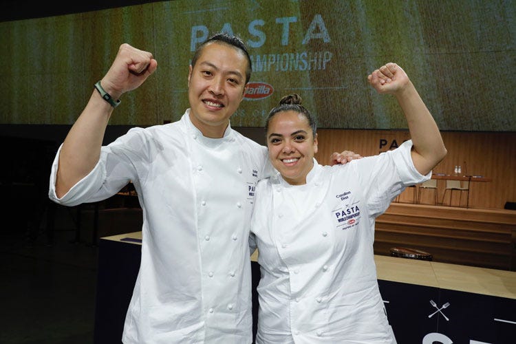 Toby Wang e Carolina Diaz (Barilla Pasta World Championship Vince la statunitense Carolina Diaz)