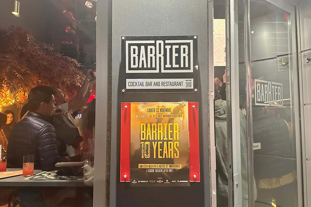 Barrier: una festa con i grandi nomi della mixology per i 10 anni del locale Barrier: una festa con i grandi nomi della mixology per i 10 anni del locale
