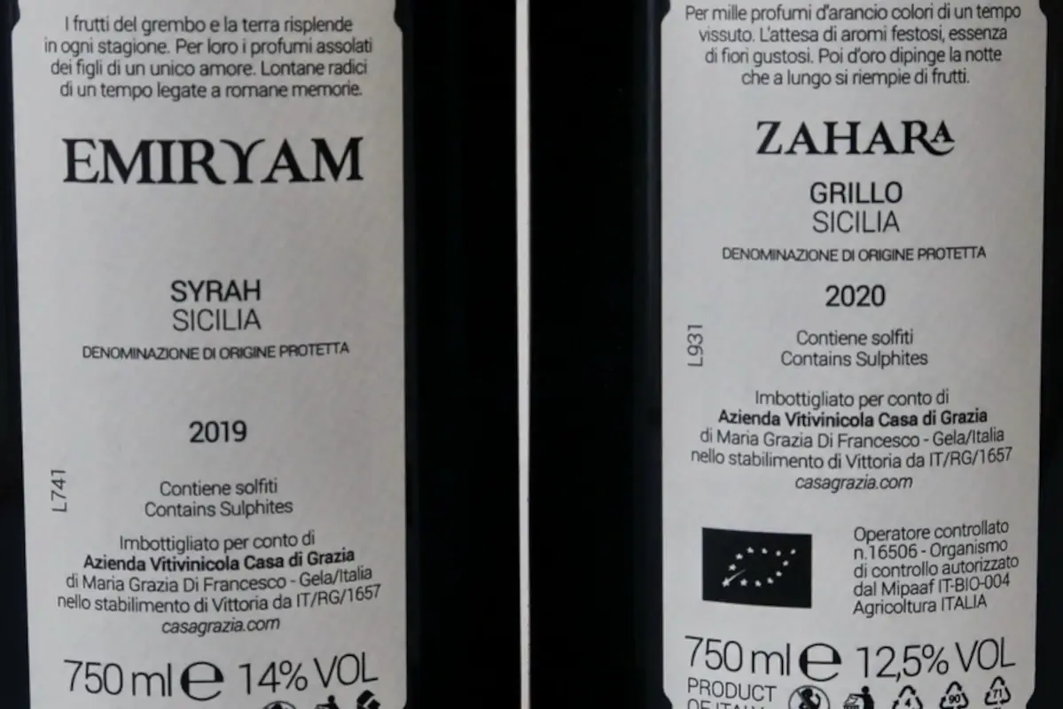 Le etichette degustate I vini di Casa Grazia da un terroir unico di dune, vento, mare e lago