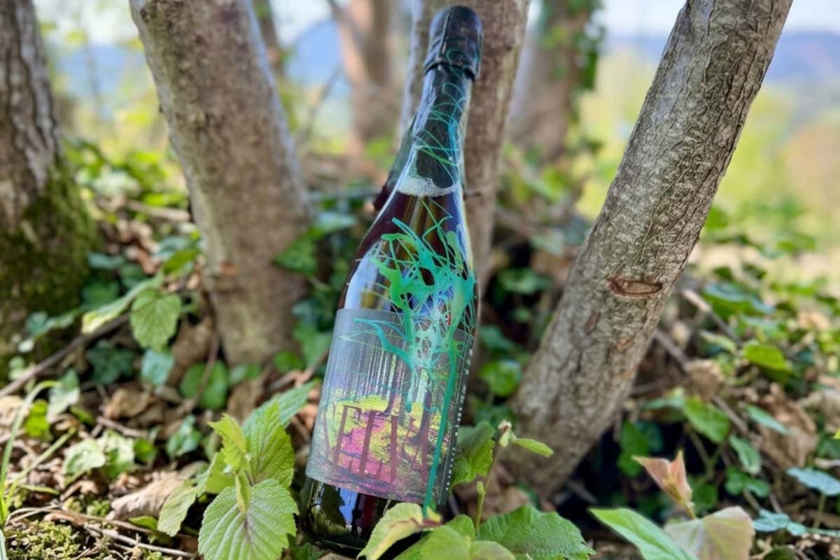 Il vino spumante Selva, prodotto direttamente dal chef Riccardo De Pra sulle montagne bellunesi
