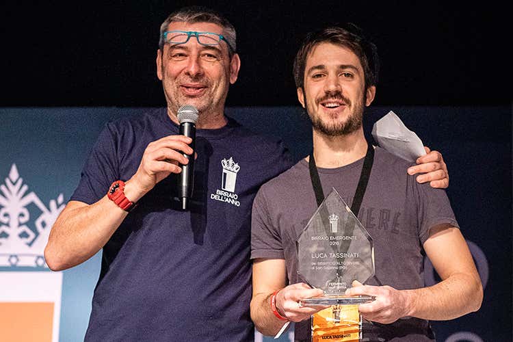 Lorenzo "Kuaska" Dabove e Luca Tassinati (Il bergamasco Marco Valeriani &egrave; il Birraio dell&rsquo;anno 2018)