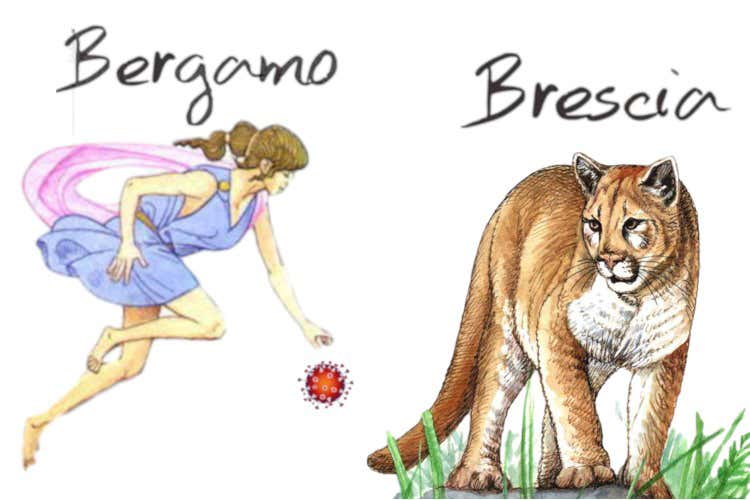 Pace fatta tra Bergamo e Brescia - Il virus spezza i provincialismi La cultura lega Bergamo e Brescia