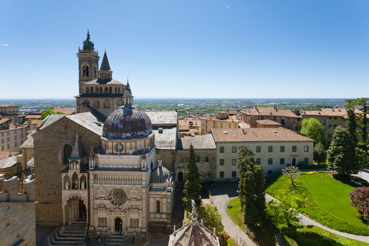 La Basilica di Santa Maria Maggiore  [Capitale della Cultura... a tavola]: Piazza Vecchia e i Casoncelli