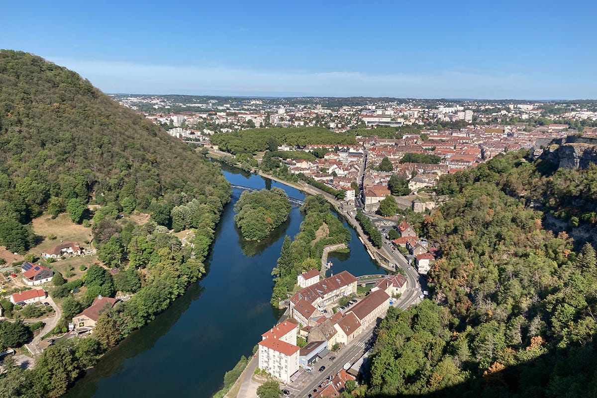 Besançon, vista dalla Cittadella A Besançon con un piede nella storia