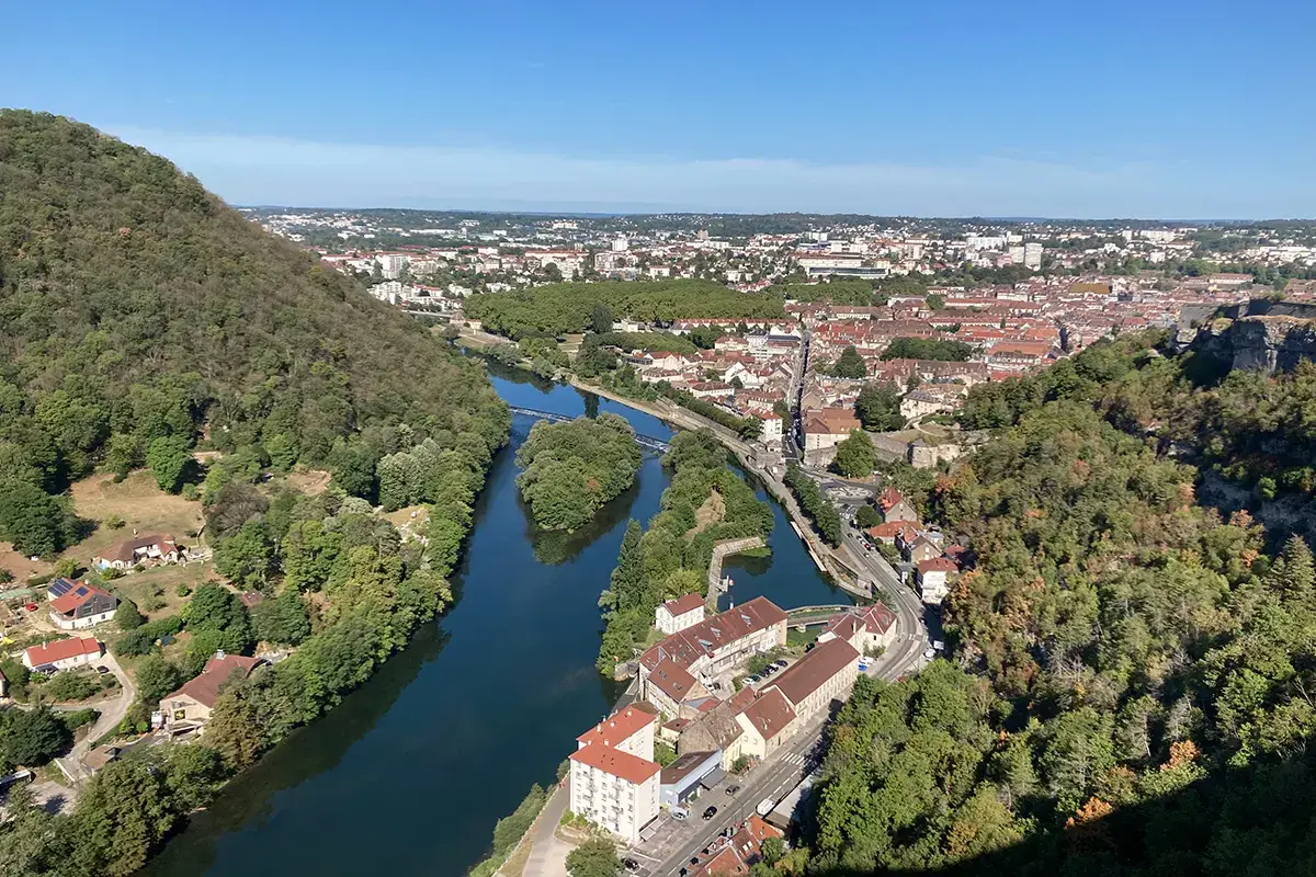 Besan&ccedil;on, vista dalla Cittadella A Besan&ccedil;on con un piede nella storia