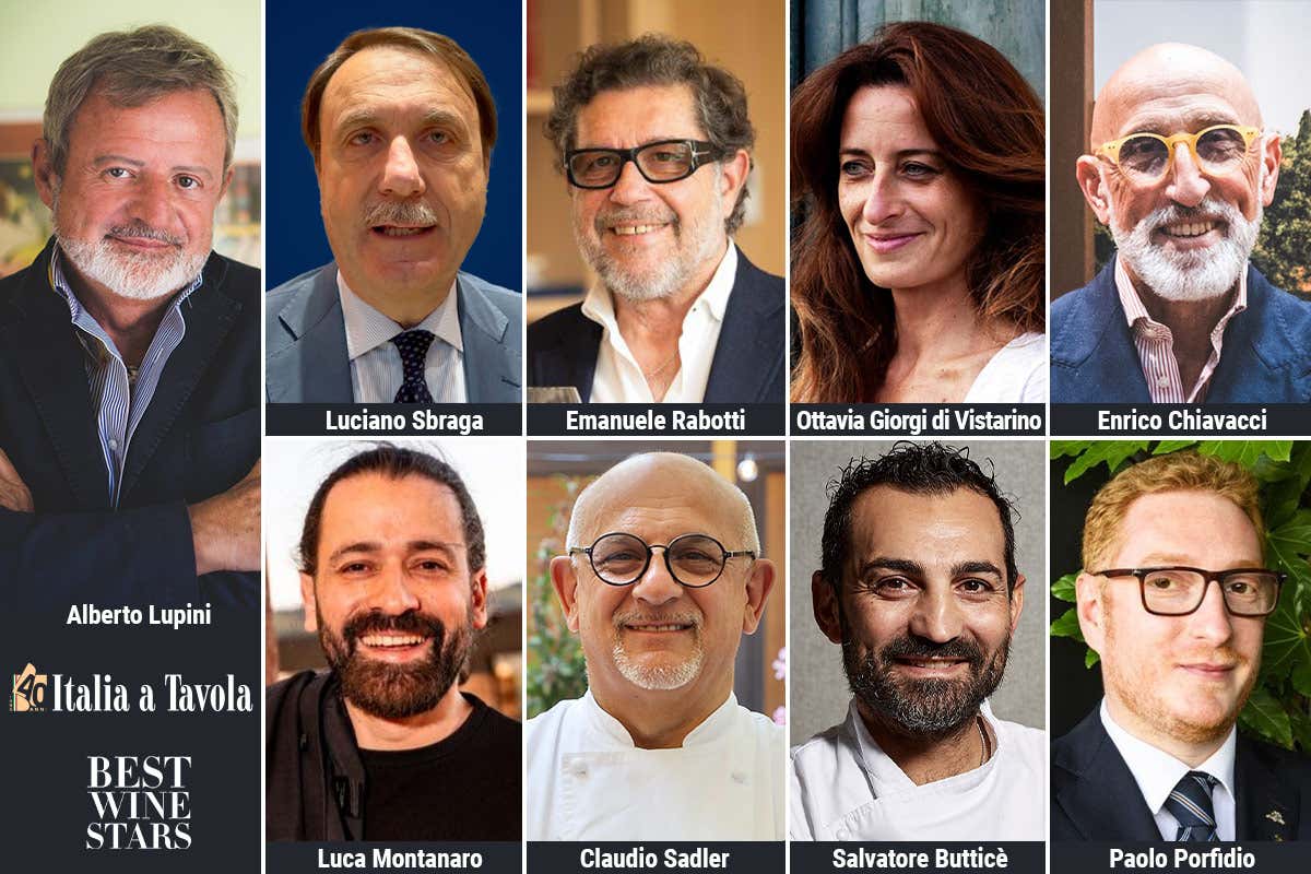I relatori del talk di Italia a Tavola "Vino al ristorante: opportunità per tutti o pratica per il cassetto?"