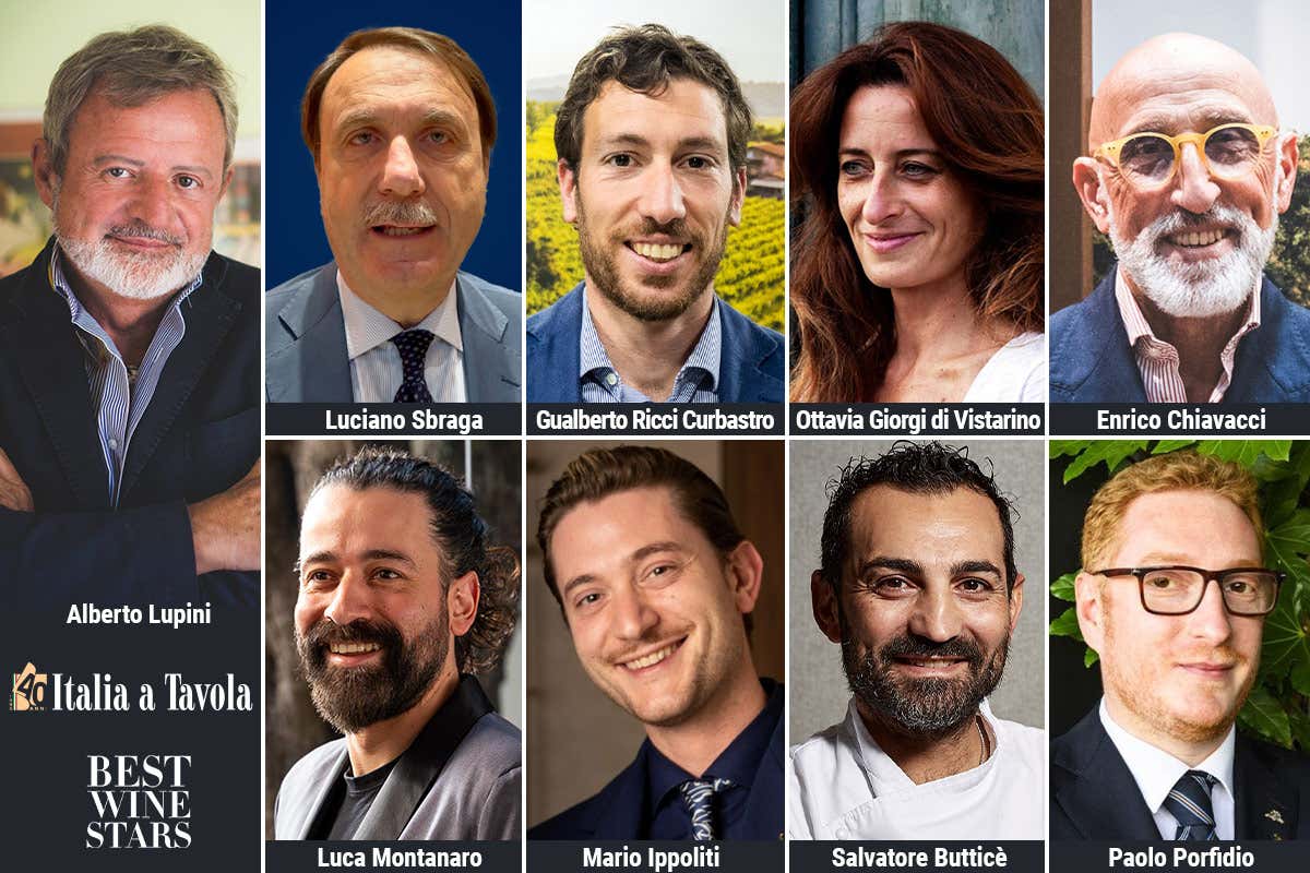I relatori del talk "Vino al ristorante: opportunità per tutti o pratica per il cassetto?" durante l'evento Best Wine Stars