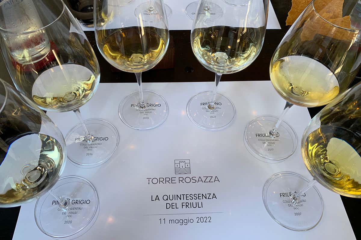 I vini in degustazione Torre Rosazza, quintessenza del Friuli