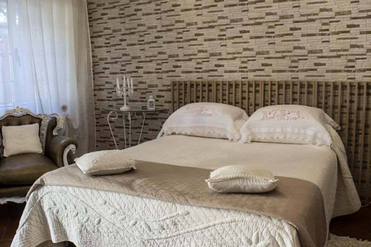 Una delle stanze di dell'agritursmo Bio Bonizio