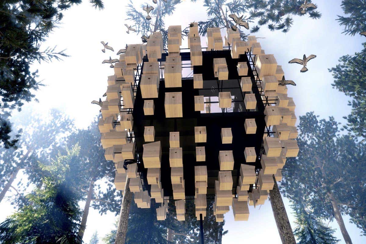 L'albergo diffuso composto da varie abitazioni sospese da terra Hotel futuristici e dove trovarli L'albergo diffuso composto da varie abitazioni sospese da terra Hotel futuristici e dove trovarli