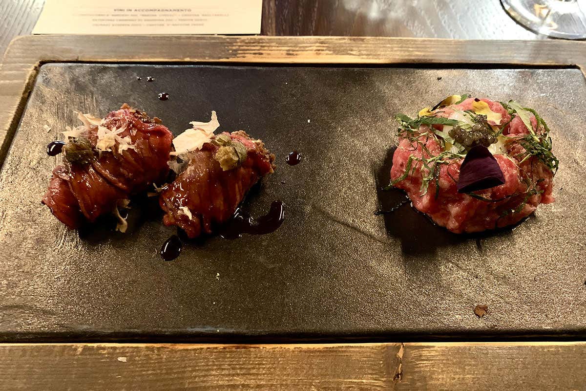 Picanha avvolta a cannolo e Tartare di Wagyu Il menu da acquolina in bocca di Al Mercato Steaks
