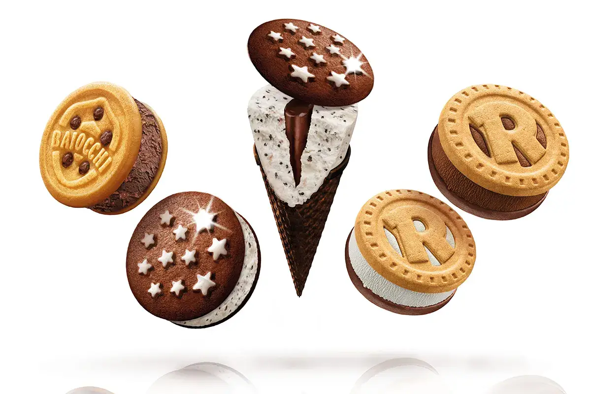Dalla partnership tra Algida e Barilla in arrivo i gelati Pan di stelle, Baiocchi e Ringo Pan di Stelle, Ringo e Baiocchi per l&rsquo;etate in versione gelato