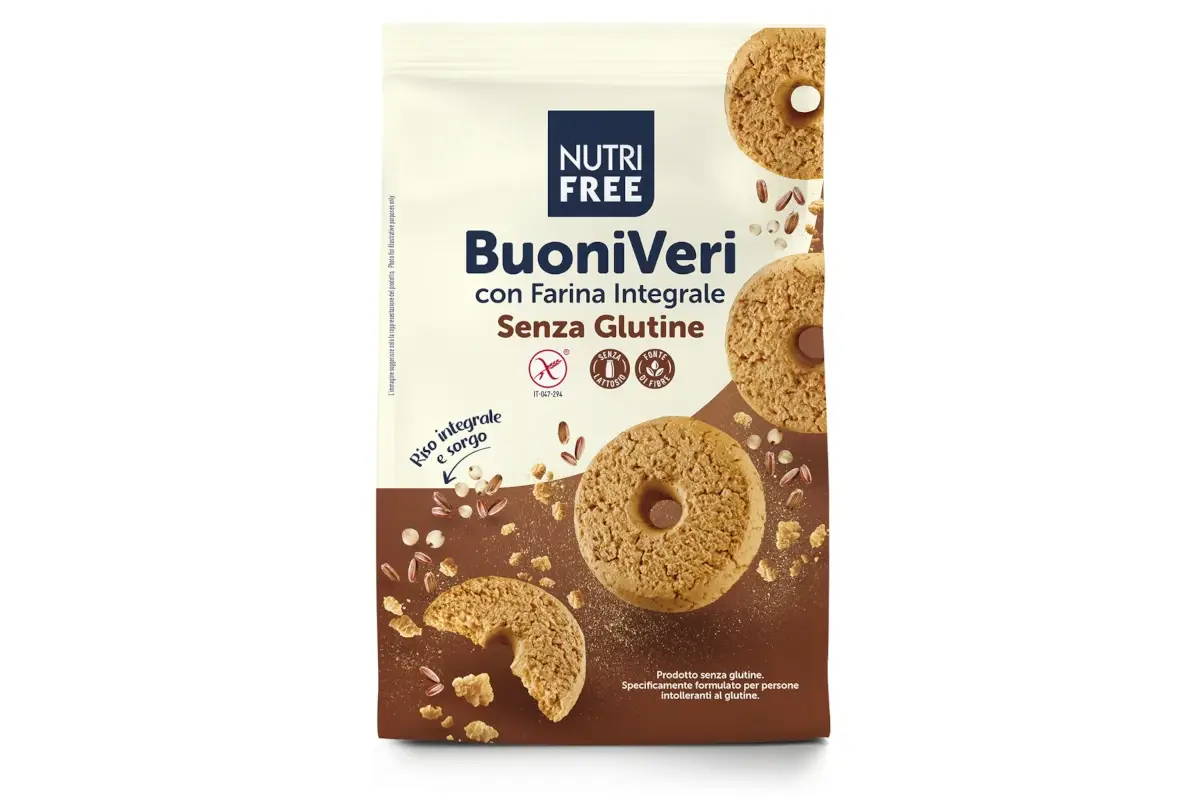 Senza glutine e senza lattosio: la nuova linea di biscotti integrali Nutrifree