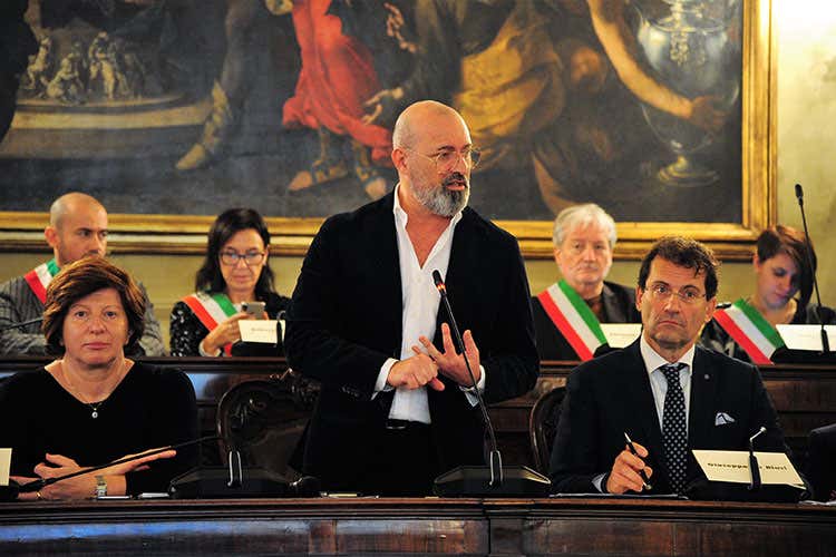 Stefano Bonaccini (Bologna celebra il miglior tortellino Libro e premio a due locali storici)