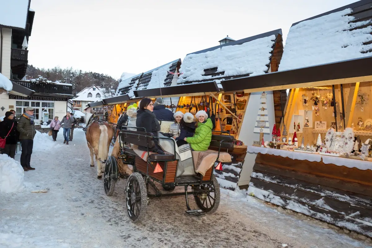 Un calesse (foto Marco Corriero) Il Trenatale del Renon porta la magia delle Feste