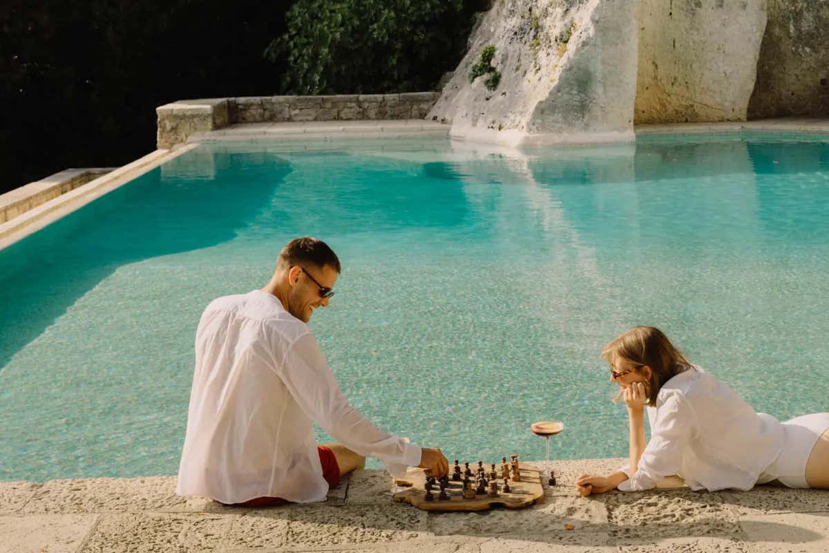 La piscina di Borgo Pignano Volterra