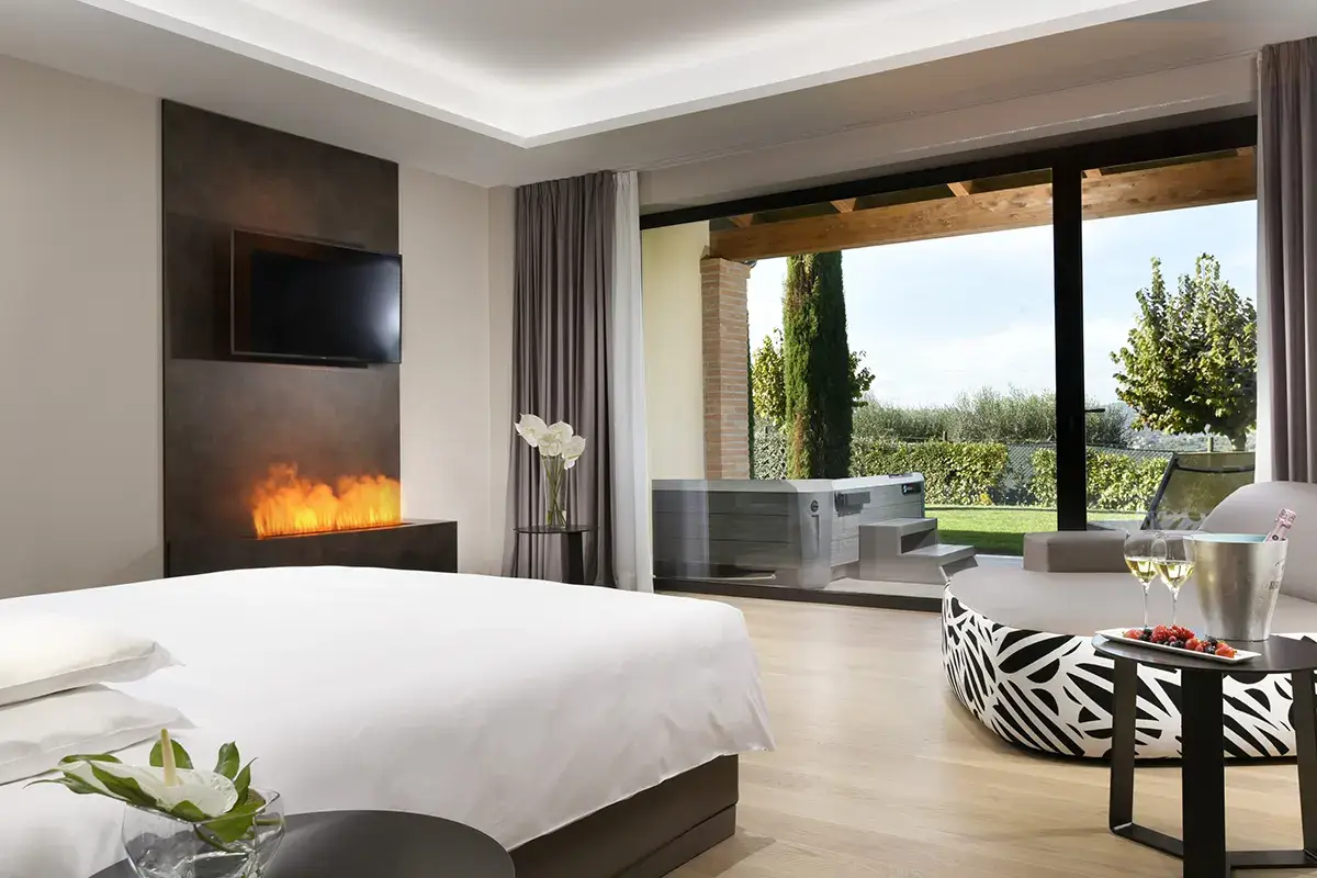 Borgobrufa Spa Resort, una stanza Le “Prospettive” della cucina umbra all’Elementi Fine Dining