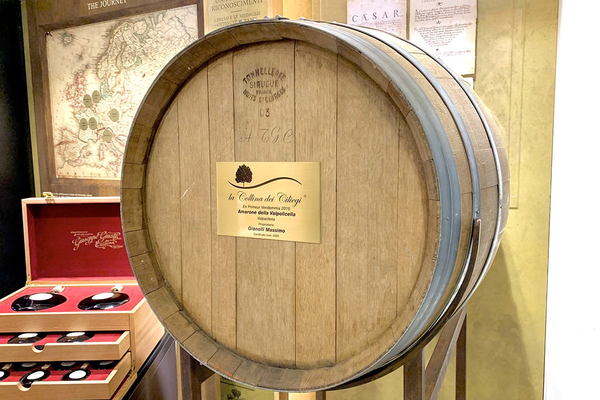 Una barrique di Amarone en primeur Aceto Balsamico di Modena e Amarone: come creare una riserva personale