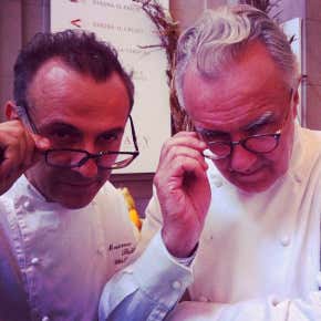 Massimo Bottura e Alain Ducasse