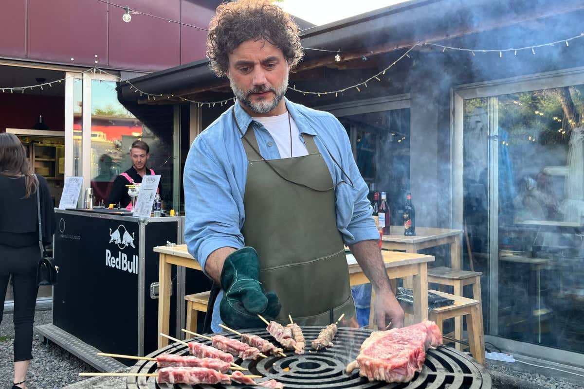 Barù alla griglia nel suo Braci di Milano  Braci by Barù: da ristorante a format televisivo