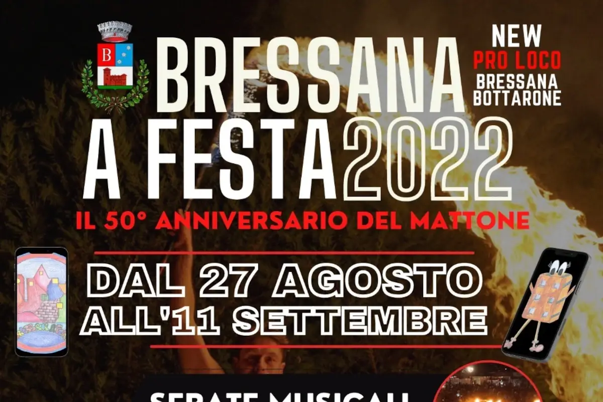 Cultura, sapori e musica: Bressana a Festa accende l'Oltrep&ograve; Pavese