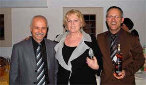 Katia Ricciarelli con Giovanni e Paolo Brunello