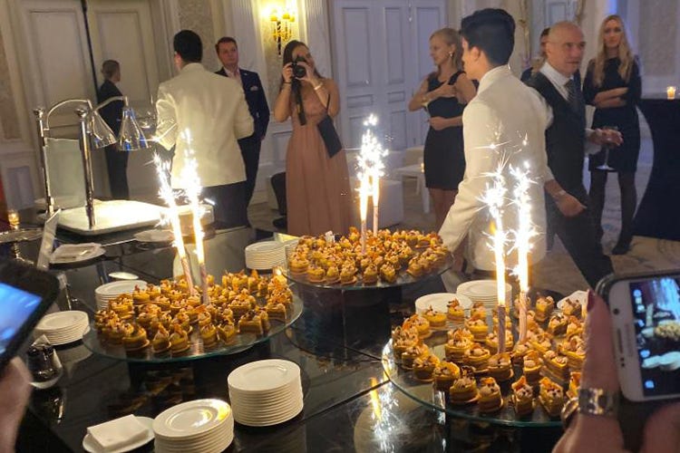 Serata di gala a Palazzo Parigi (Caffè Bonomi e Delifrance Sinergia in una cena milanese)