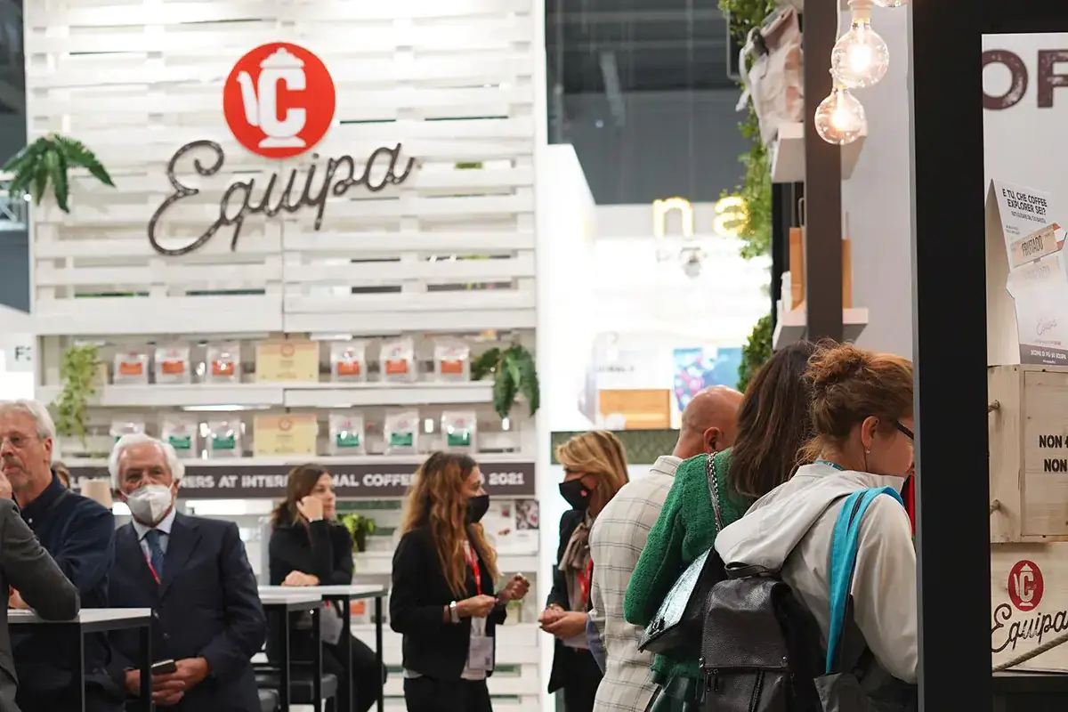 Lo stand Caffè Cagliari a HostMilano 2021 Dalle origini brasiliane al rilancio dei consumi, Caffè Cagliari presenta Equipa