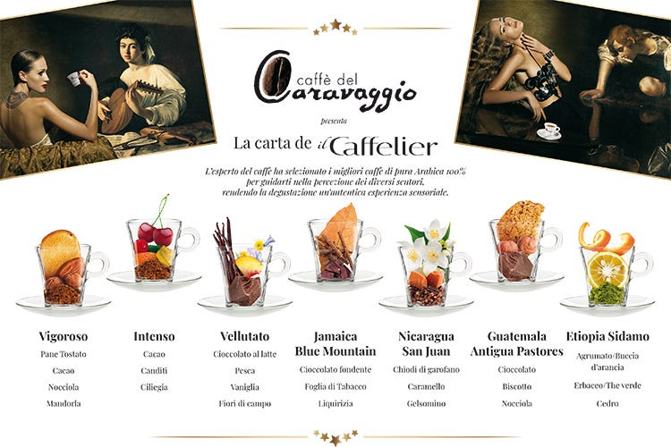 (Il Caffelier di Caffè del Caravaggio insegna l’arte della degustazione)