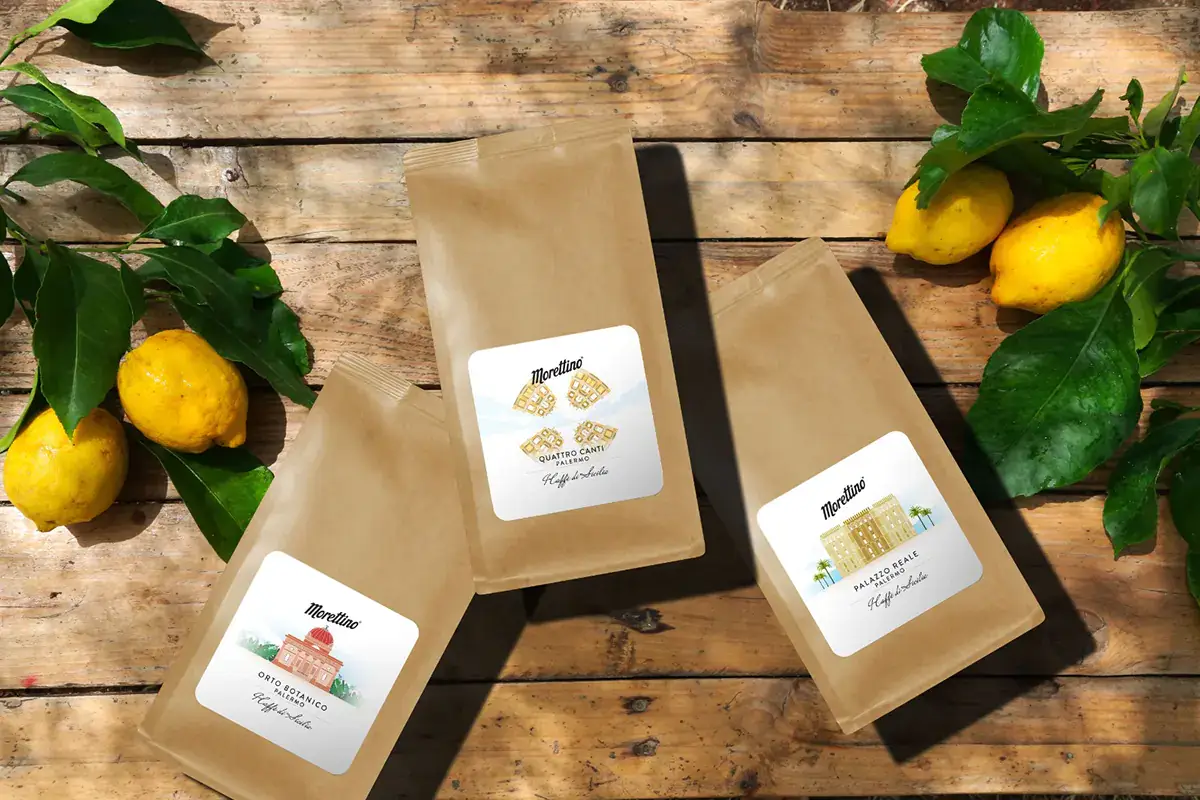 I caff&egrave; di Sicilia di Morettino Morettino celebra la sicilia con una selezione di caff&egrave; dedicata al territorio