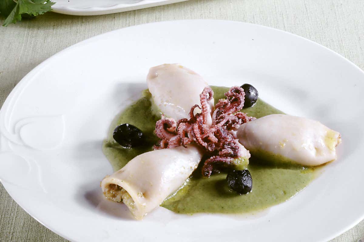 Calamari farciti ai carciofi