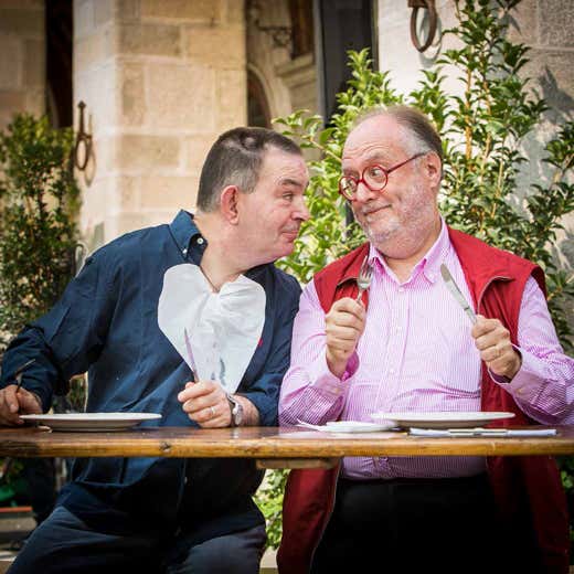 a destra, Edoardo Raspelli a destra, Edoardo Raspelli