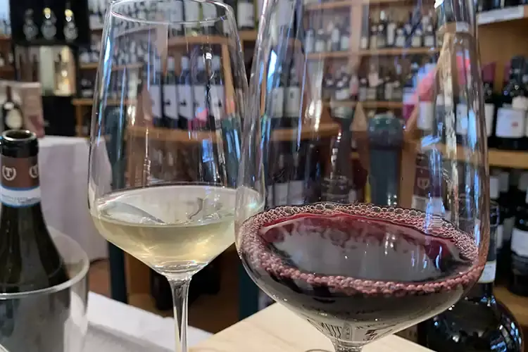 Calici in degustazione Tommasi, degustazione lungo l&rsquo;Italia