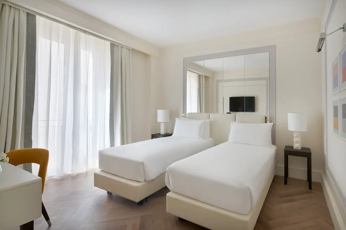 Una delle camere del nuovo Unahotels Trastevere Roma 