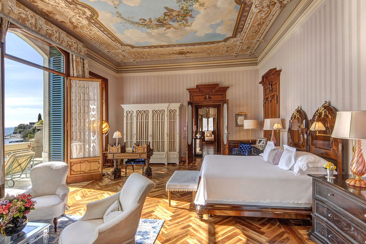 Una delle camere vista lago Grand Hotel Villa Feltrinelli, incanto stellato affacciato sul Lago di Garda