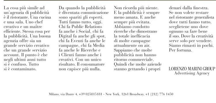 (Agenzie di comunicazione Tra la jungla di news regna il caos)