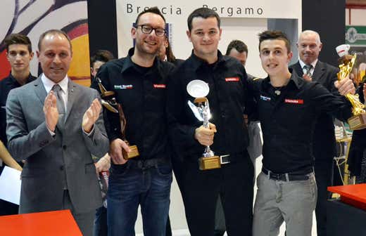 da sinistra: Paolo Uberti, Riccardo Grassi, Dan Ioan Bacaintan e Davide Cavaglieri da sinistra: Paolo Uberti, Riccardo Grassi, Dan Ioan Bacaintan e Davide Cavaglieri