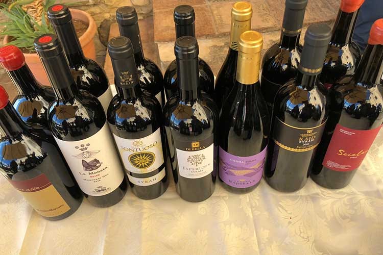 Alcuni dei vini in degustazione Camporeale Day, tre giorni per raccontare le tipicità dell'Alto Belice