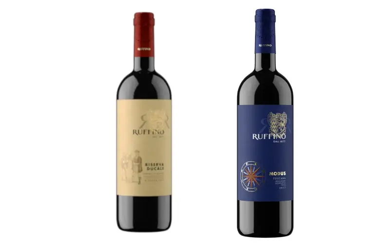 Il nuovo logo sulle bottiglie di Cantina Ruffino Cantina Ruffino cambio volto: ecco il nuovo logo