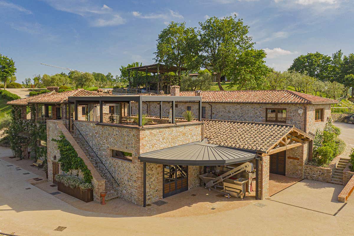 La struttura della Cantina Pomario Pomario una cantina nata per caso