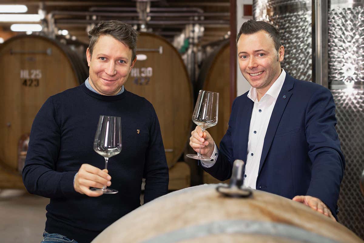 Stefan Donà, enologo ed Armin Gratl, direttore generale