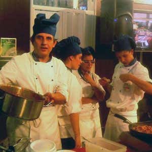 Francesco Suraci con alcuni allievi