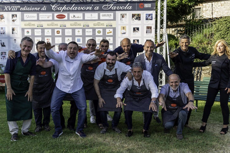 I partecipanti a Benvenuto Giardino (Capolavori a Tavola 2019 tra buona cucina e solidarietà)