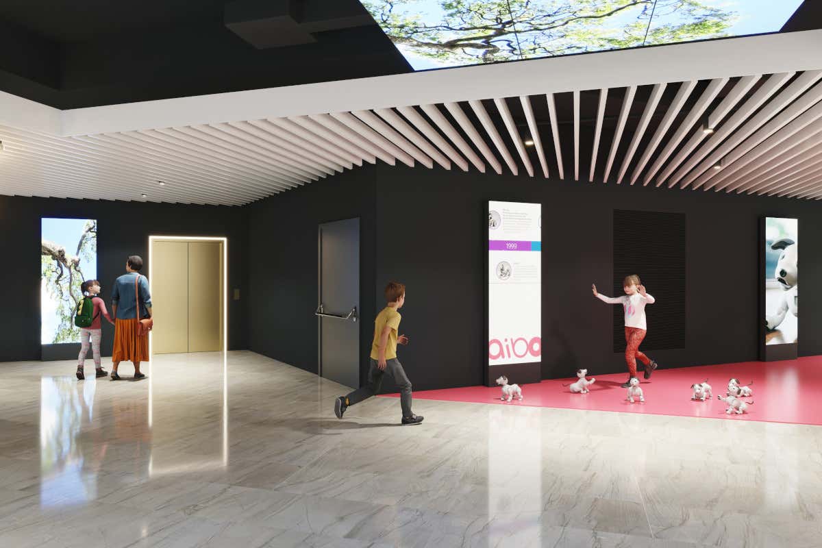 Una parte dell'area bambini del centro commerciale