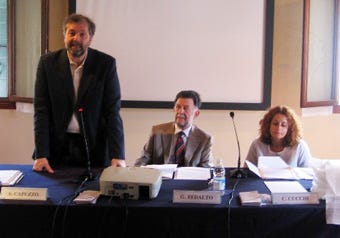 Da sinistra: Alberto Capuzzo, Giuseppe Fedalto e Carola Cucchi