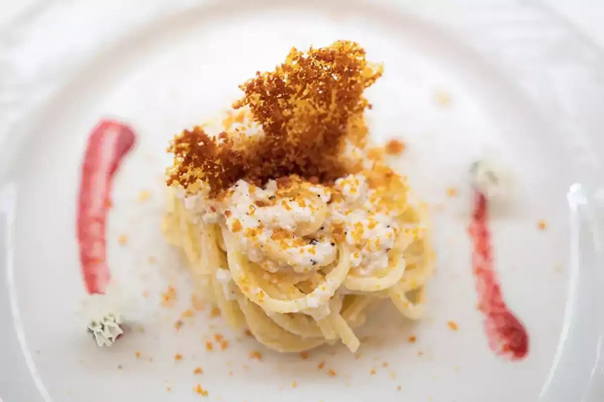 La Carbonara pitagorica, piatto del Buon Ricordo Ercole Villirillo, la semplicit&agrave; nell&rsquo;alta gastronomia