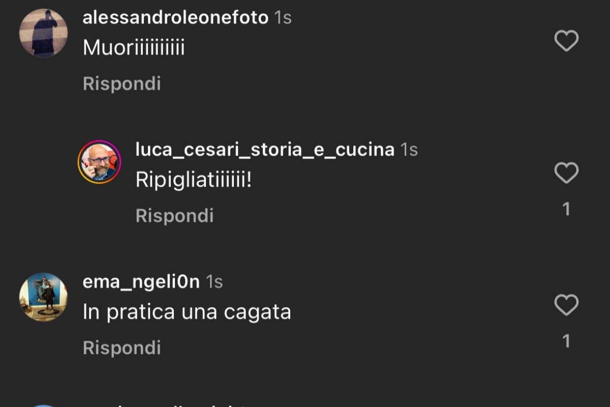 Insulti a Luca Cesari per aver rivelato la ricetta “originale” della carbonara