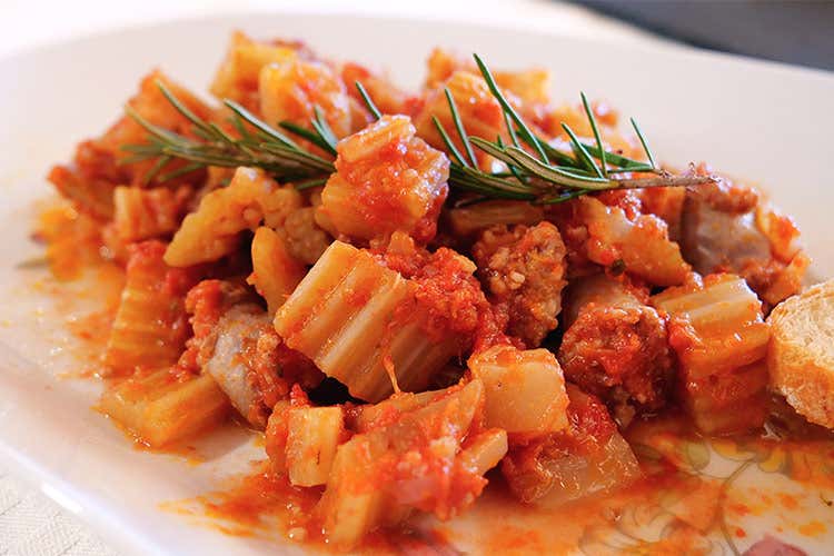 Cardi avorio con salsiccia di maiale - Il cardo avorio di Isola d&rsquo;Asti Genuino e versatile in cucina