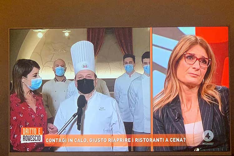 L'intervento di Carlo Bresciani a Dritto e Rovescio a favore del passaporto vaccinale - Bresciani: Certificato vaccinale garanzia di sicurezza per i clienti